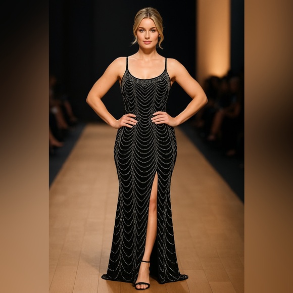 ✨“Luxury Radiance Gown” – Shine with Every Step ✨ - Picture 3 of 14